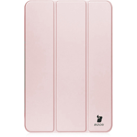 Etui Bizon Case Tab Clear Matt do Apple iPad 9 10.2 2021 / iPad 8 2020/ iPad 10.2 2019, jasnoróżowe