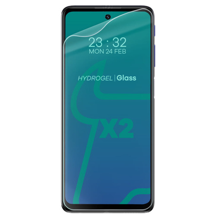 Folia hydrożelowa na ekran Bizon Glass Hydrogel Front Duo do Moto G51 5G, 2 sztuki