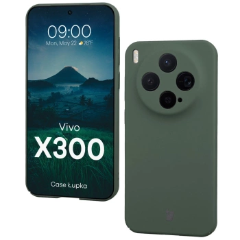 Etui Bizon Case Łupka do Vivo X300, zielone