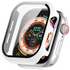 Etui ze szkłem do zegarka Bizon Case+Glass Watch do Apple Watch 11 / 10 42mm, białe