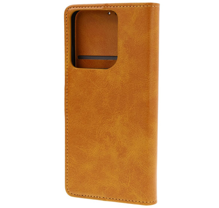 Etui z klapką Bizon Case Pocket do Motorola Moto G15 / G15 Power / G05, brązowe