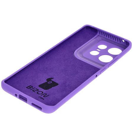 Silikonowe etui Bizon Soft Case do Motorola Edge 50 Pro, fioletowe