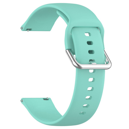 Pasek silikonowy do smartwatcha, Bizon Strap Watch Silicone Pro N, Quick Release 22 mm, turkusowy