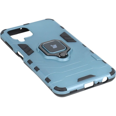 Etui Bizon Case Armor Ring do Galaxy A22 4G / M22, niebieskie