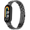 Pasek ze stali nierdzewnej Bizon Strap Watch Aura do Xiaomi Smart Band 10 / 9 / 9 NFC / 8, czarny