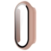 Etui ze szkłem do zegarka Bizon Case+Glass Watch do Xiaomi Smart Band 10, różowe