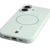 Silikonowe etui z pierścieniem magnetycznym Bizon Soft Case Magnetic do iPhone 17, pistacjowe