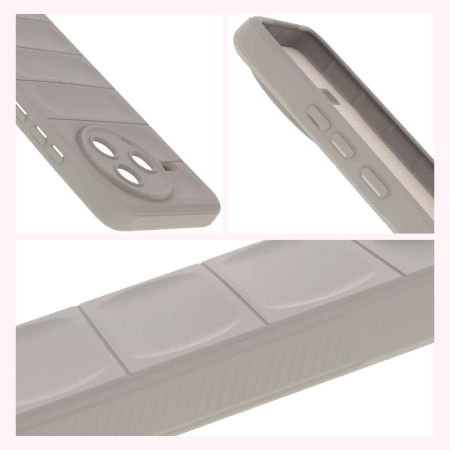 Pancerne etui Bizon Case Tur do Xiaomi Poco F7 Pro, jasnoszare