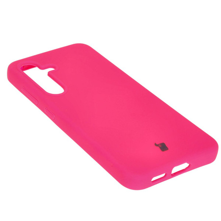 Silikonowe etui Bizon Soft Case do Galaxy S24, neonowo-różowe