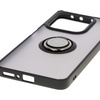 Etui z uchwytem na palec Bizon Case Hybrid Ring do Xiaomi Redmi Note 14 5G, przydymione z czarną ramką