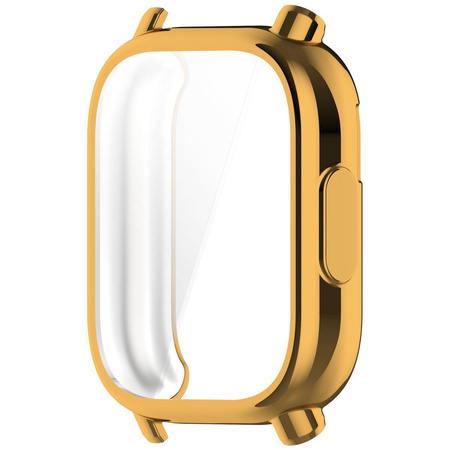 Etui z osłoną ekranu Bizon Case Watch Felipe do Xiaomi Redmi Watch 5 Active, złote