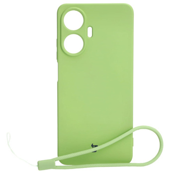 Etui Bizon Case Silicone do Realme C55, jasnozielone