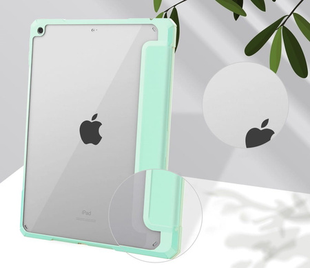 Etui Bizon Case Tab Clear Matt do Apple iPad 9/8/7 10.2 2021/2020/2019, miętowe