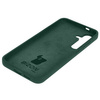 Silikonowe etui Bizon Soft Case do Galaxy S24, ciemnozielone
