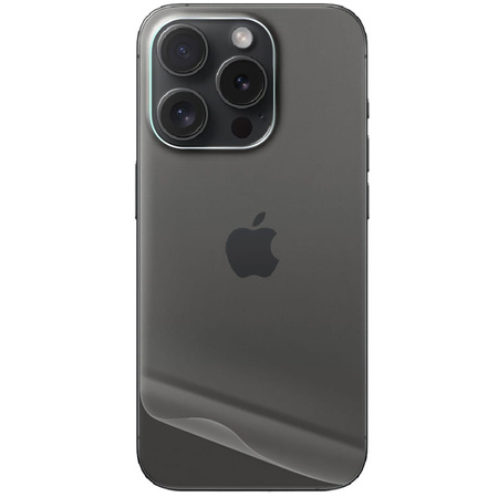 Folia hydrożelowa na tył Bizon Glass Hydrogel Back Duo, iPhone 15 Pro, 2 sztuki