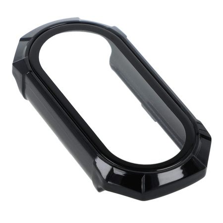 Etui Bizon Case+Glass Set do Xiaomi Mi Smart Band 8, czarne