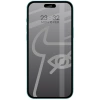 Prywatyzujące szkło hartowane Bizon Glass Edge Shadow Duo do iPhone 15 / 16, przyciemniane z czarną ramką, 2 sztuki