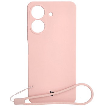 Etui Bizon Case Silicone do Redmi 13C / Poco C65, jasnoróżowe