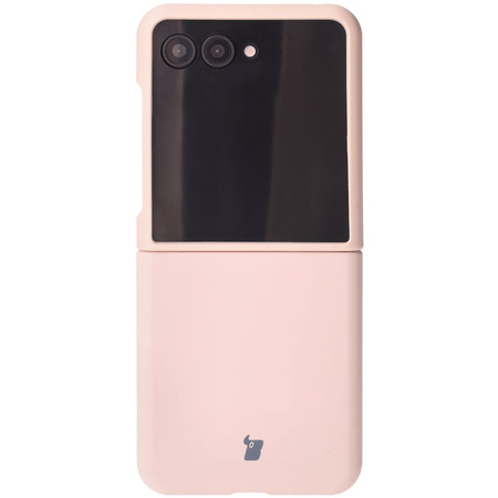 Silikonowe etui Bizon Soft Case do Motorola Razr 50 Ultra, jasnoróżowe