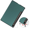 Etui Bizon Case Tab Croc do Galaxy Tab S10 Lite / S9, ciemnozielone