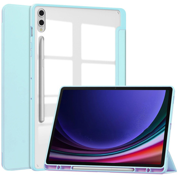 Etui Bizon Case Tab Clear Matt do Galaxy Tab S10 Plus / S9 Plus, błękitne