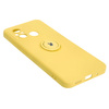 Etui Bizon Case Silicone Ring Sq do Xiaomi Redmi 12C, żółte