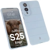 Pancerne etui Bizon Case Tur do Galaxy S25 Edge, jasnoniebieskie