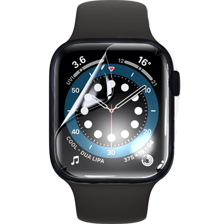 Folia hydrożelowa na ekran Bizon Glass Watch Hydrogel Duo, Apple Watch 8/7 45mm, 2 sztuki