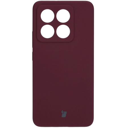Silikonowe etui Bizon Soft Case do Xiaomi 14T, ciemnofioletowe