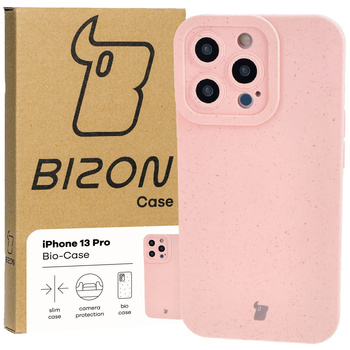 Ekologiczne etui Bizon Bio-Case do iPhone 13 Pro, różowe
