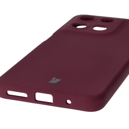 Silikonowe etui Bizon Soft Case do Motorola Moto G15 / G15 Power, ciemnofioletowe