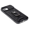 Etui Bizon Case CamShield Ring do Apple iPhone 15, czarne