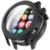 Etui ze szkłem do zegarka Bizon Case+Glass Watch do Xiaomi Watch S4, czarne