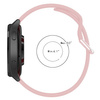 Pasek silikonowy do smartwatcha, Bizon Strap Watch Silicone Pro N, Quick Release 22 mm, jasnoróżowy