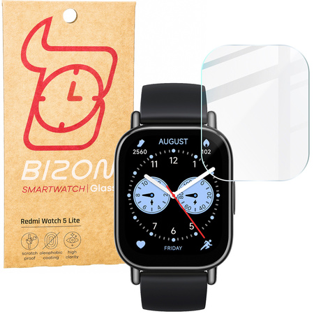 Szkło hartowane na ekran Bizon Glass Watch Clear do Xiaomi Redmi Watch 5 Lite