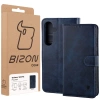 Etui z klapką Bizon Case Pocket do Galaxy S25 FE, granatowe