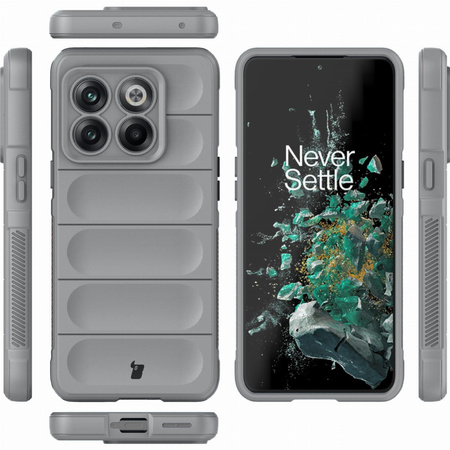 Pancerne etui Bizon Case Tur do OnePlus 10T, jasnoszare