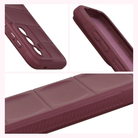 Pancerne etui Bizon Case Tur do Galaxy A57 5G, burgundowe