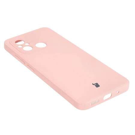 Etui Bizon Case Silicone Sq do Xiaomi Redmi 12C, jasnoróżowe