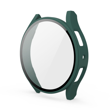 Etui Bizon Case+Glass do Galaxy Watch FE / 5 / 4 40mm, zielone