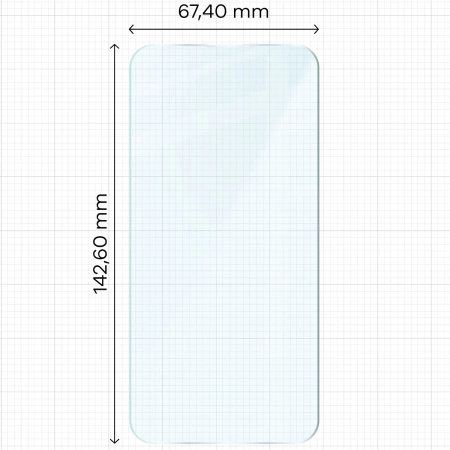 Szkło hartowane Bizon Glass Clear Duo do iPhone 16e / 14 / 13 Pro / 13, 2 sztuki