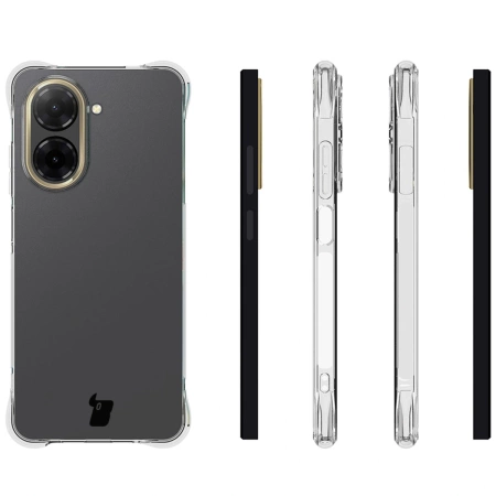 Elastyczne etui + 2x szkło hartowane Bizon Case Clear Pack do Xiaomi Redmi A5 4G / POCO C71 4G