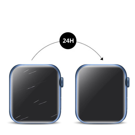 Folia hydrożelowa na ekran Bizon Glass Watch Hydrogel Duo, Apple Watch 8/7 41mm, 2 sztuki