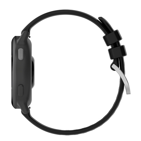 Pasek silikonowy do smartwatcha, Bizon Strap Watch Silicone Pro T, Quick Release 20 mm, czarny