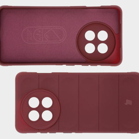 Pancerne etui Bizon Case Tur do OnePlus 13R, burgundowe