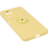Etui Bizon Case Silicone Ring Sq do Xiaomi Poco F4, żółte