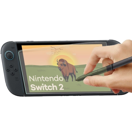 Folia matowa Bizon Glass Tab Film Sun Duo do Nintendo Switch 2, 2 sztuki