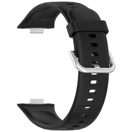 Pasek Bizon Strap Watch Silicone Pro SR do Huawei Watch Fit 4 / 4 Pro / 3, czarny