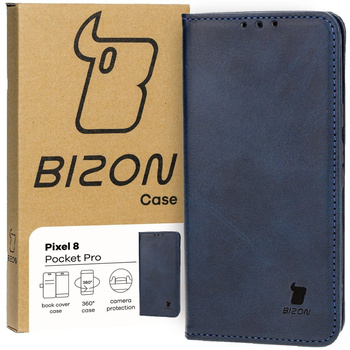 Etui z klapką Bizon Case Pocket Pro do Google Pixel 8, granatowe