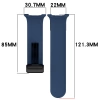 Silikonowy pasek Bizon Strap Watch Silicone L do Galaxy Watch 8 40 mm / 44 mm / 8 Classic 46 mm, granatowy